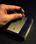 Etching details on a Titanium Seed Plate For Beefed Up Security In Crypto Seed Phrase Storage For Bitcoin And Ethereum Premium Cold Storage Metal Compatible With Trezor Ledger BitBox Includes 2 Plates And Seals in progress