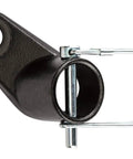 Universal Angled Bike Trailer Coupler Attachment for a Wide Range of Bicycle Sizes, Models and Styles, Easy On and Off Hookup, Black