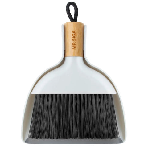 Grab And Go Mini Dustpan And Brush Set With Bamboo Handle, Portable Handheld Cleaning Kit For Quick Cleanups, Eco Friendly Combo, 1 Set