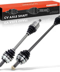 Pair Of Front CV Axle Shaft Assemblies For Honda Civic 1992 2000 And Civic Del Sol 1993 1997 And Acura EL 1997 2000 Driver And Passenger Side Easy Install For ABS Or Non ABS Vehicles Durable Replacement with box