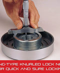 "Depth Micrometer With Combination Ratchet And Speeder, Ring Type Locknut, measuring metal depth"