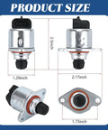 Two Pack Idle Air Control Valve IAC And Throttle Position Sensor TPS For GM Vehicles Buick Cadillac Chevrolet Pontiac Easy Install Replacement Set, Durable, Smooth Idle, Accurate Throttle Response, Fits Multiple Models product size dimensions