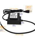 Outdoor LED Lighting Power Supply 12V AC Transformer 60W IP68 Waterproof 110V To 120V Input To 12V Output LED Driver For Landscape