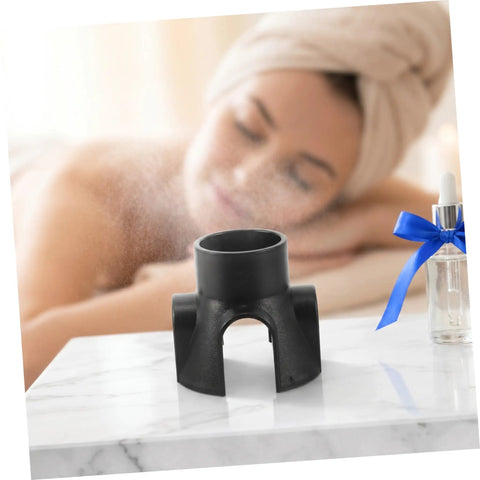 Cold Fog Sprayer Replacement Part For Facial Steamer, Universal Plastic Base Attachment For Esthetician Machines, Easy Maintenance And Efficient Mist Restoration For Salon Beauty Tools, black base