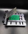 Mini CNC Solder Paste Stencil Printer For Dual Sided PCBs With Laser Etched Scales And Tool Free Clamping, aluminum base view
