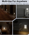 Slick White Decora Outlet With Night Light 6 Pack 15 Amp Tamper Resistant installed in different settings for versatile use.