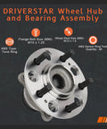 Rear Wheel Hub And Bearing Assembly For Hyundai Elantra 2007 To 2012 2.0L With Four Wheel ABS driver and passenger side