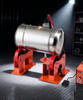 Heavy Duty Pipe Turning Rolls 2205 Lbs Capacity With Smooth Linkage Roller System Adjustable Wheel Range For Welding Positioner and Tank Support Equipment Making Jobs Easier in action.