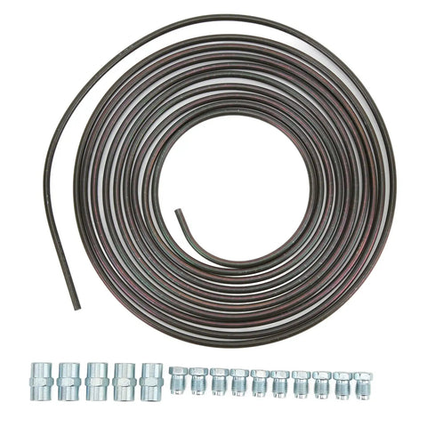 Copper Nickel Plated 16.4 Ft Brake Line Kit For Hydraulic Braking And Fuel Systems Easy To Bend And Install Heavy Duty Copper Tubing
