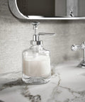 Artifacts Soap Dispenser Assembly In Polished Chrome For A Dope Bathroom Upgrade Premium Metal And Glass Build That Resists Tarnish