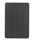Efficient Solar Panel Charger Kit With DC Output In Monocrystalline Silicon ABS Shell, rectangular black panel close-up