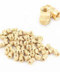 M5 Brass Heat Set Threaded Inserts Kit For Plastic 3D Printing, Knurled Insert Nuts Pack Of 50, Durable Brass