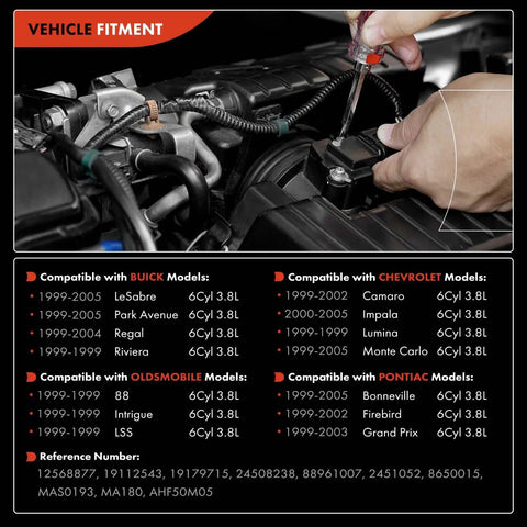Mass Air Flow Sensor Drop In For 3 8L OHV V6 GM Vehicles Without O Ring And Bolts installation on engine
