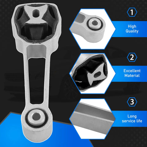 Premium Engine Motor Mount For Volvo XC60 S80 S60 V60 2010 2016, showing durable steel and rubber construction, detailed close-up.