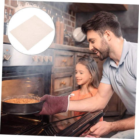 Ten Piece Microwave Mica Plates Set For Insulation And Heat Resistance Must Have Cuttable Sheets, father and daughter baking in kitchen