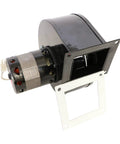 Whitfield Stove Blower Replacement Rotom 0.0286 HP 3000 RPM 115 Volt HB RBM121 shown with gasket and motor