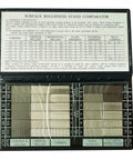 Surface Roughness Stand Comparator With 30 Pcs Surface Roughness Comparators Ra0.05-12.5um For Surface Roughness Tester, black case