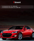 Fitment chart for Timing Belt Kit With Water Pump For Honda Civic 1.6L 1996-2000 And Civic Del Sol 1.6L 1996-1997