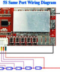Premium 5S BMS Board For 18650 Lithium Cells Running Butter Smooth With 50A Balanced Charging wiring diagram.