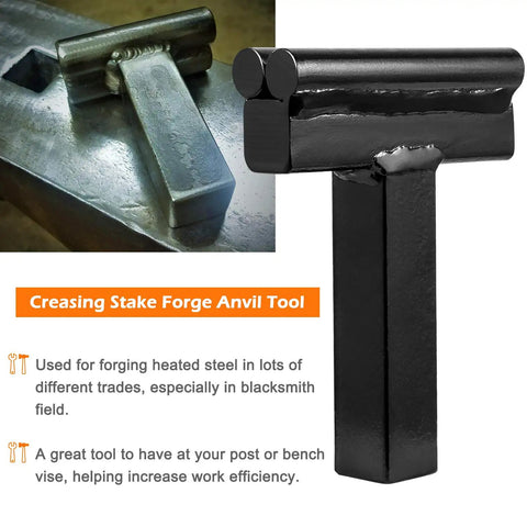 Creasing Stake from Anvil Hardy Tools Set For 1 Inch Hardy Hole includes hot cut tool creasing stake spring fuller kit