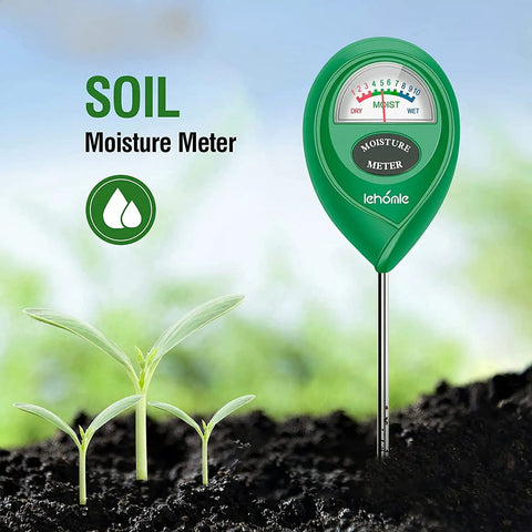 Soil Moisture Meter For Houseplants And Pots Quick Watering Guide Easy Plant Care Tool With Probe Green Moisture Sensor
