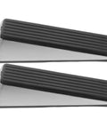 Two Pack Door Stop Wedges For Offices And Rooms, Beefy And Heavy Duty Security Shims With Zinc Alloy And Rubber For Superior Grip
