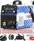 250 Amp MIG Welder 120V 240V RBM2500 Pro 8 In 1 Multiprocess Welding Machine with accessories
