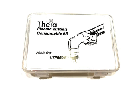 Packaging for Plasma Cutting Consumables Kit For LTP5500D 40A-55A Plasma Cutter, 20-Piece Set With Tips, Electrodes, Retaining Cap.