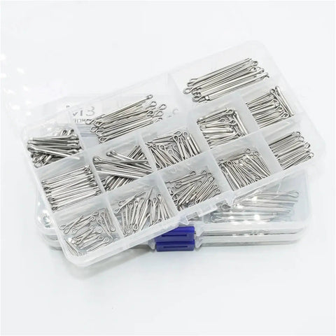 Heavy Duty Cotter Pin Assortment Kit 260 390 520 Pcs Stainless Steel 304 Split Pins In M1.5 M2.5 M3.2 M4 Sizes For Trailer Hitch