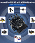 Hands On Motion Sensing Glove For Kids Wireless Robotic Arm Kit With ESP32 Encoders And Accelerometer Arduino Python ACECode Compatible Gesture Control For 8 To 12 Year Old Makers, black glove