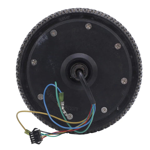 Rear view of High Torque 6.5 Inch 200W 36V Hub Motor Wheel for DIY Replacement and Repairs Rain Resistant Replaceable Wheel