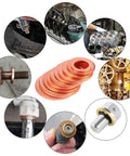 Rock Solid 200 Pcs Motorcycle Sump Plug Kit Multi Size Copper Washers Seals Spacers M5 M6 M8 M10 M12 M14 Bolts Perfect For Riders Seeking Leak Proof Reliability Heat Resistant Performance For Hot Engines On Rides Anytime Anywhere Guaranteed Quality copper washers and sump plug seals shown in use