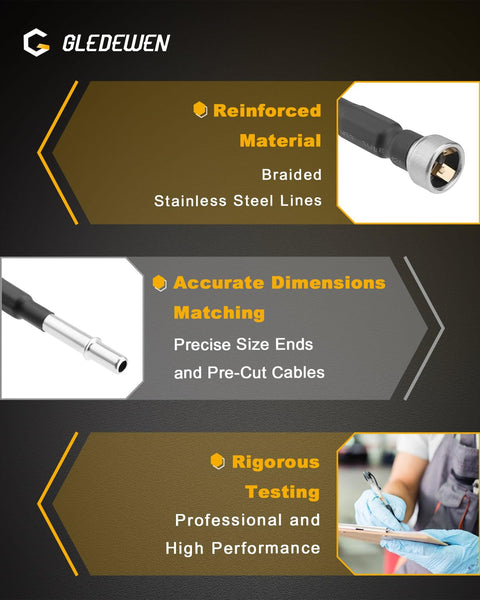 Diagram showing features of the Fast Install Fuel Line Kit For 2004 2010 Silverado And Sierra 1500 2500 3500 Reg Cab.