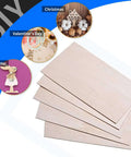 Basswood plywood sheets, 12x12 inches, 3 mm thick, natural wood color, stacked for laser cutting and DIY crafts