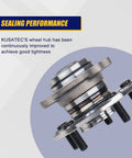 Side view of the Rear Wheel Hub And Bearing Assembly 512257 2 Pack Set Compatible With Honda Civic DX GX LX 2006-2011 with ABS and 5 lug