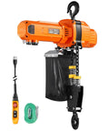 Dual Speed G100 Chain Electric Hoist Lifter With 2200 Lbs Capacity 20 Ft Lift Height 120V 60Hz Single Phase Overhead Crane