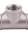 Stainless Steel Tee Fitting Three Quarters Inch NPT Female Three Way Connector SUS304 Cast Pipe Adapter