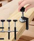 8 Piece Metal C Clamps Set 2 Inch Heavy Duty G Clamps For Woodworking And DIY Projects Sturdy Steel Construction Ideal For Fastening Gluing And Crafting, clamping wood board