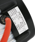 Close-up of Heavy Duty 72V 1500W Brushless DC Motor label detailing specs for custom go karts and ATVs.