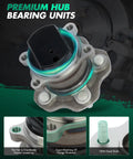 Rear Wheel Hub Bearing Assembly Fits Nissan Rogue 2008 Through 2013 And Rogue Select 2014 Through 2015 With 5 Lugs ABS FWD 512398 Beefed Up Direct Fit, showing hub design and features.