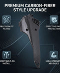 Direct Replacement Transmission Case Cover For Honda PCX160 2021 2025, carbon fiber style with a precision fit and bolt-on install.