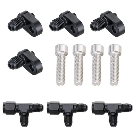 Steam Vent Hose And Coolant Crossover Kit For LS Series Engines LS1 LS2 LS6 LM7 LSX stainless fittings and screws set