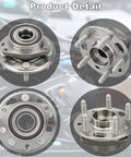 Pair Of Front Or Rear Wheel Hub And Bearing Assemblies 513288 For Chevrolet Malibu Impala Equinox Buick Regal Lacrosse Cadillac CTS XTS GMC Terrain Saab 9-5 Direct Replacement OEM Grade Fitment Durable Performance For 2011-2020 Models shown in multiple views