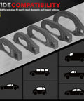 Five Piece Tie Rod Adjusting Tool Set For Steering Linkage Systems Protects Tie Rod Sleeves During Alignment Ensuring Precise Safer Front End Service Pro Grade, 5 sizes