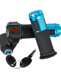 Electric Twist Throttle With Key 12V To 96V Universal Five Wire Controller With Volt Meter Display For Electric Bikes Scooters Go Karts And More And Compatible Across 12V 24V 36V 48V 60V 72V And 96V Systems, with keys