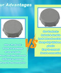 Heavy Duty Drain Valve Cap Replacement for Bestway and Coleman Above Ground Pools 2 Pack Gray P01006 comparison image
