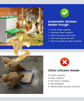 Comparison of Heavy Duty Metal Chicken Feeder For Backyards shows durable steel design for ducks and chickens versus poorer options.