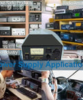 Beefy 13.8V 30A Ham Radio Power Supply With AC To DC Conversion shown with radios, industry setups, and bus electronics.