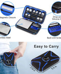 Pocket Size Digital Scale With 0.01g Precision, 200g Capacity, open view showing parts and pocket fit for easy carrying