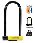 Image of Sixteen Millimeter Shackle U Lock For Bikes And E Bikes Heavy Duty Anti Theft Security Lock with size and weight details.